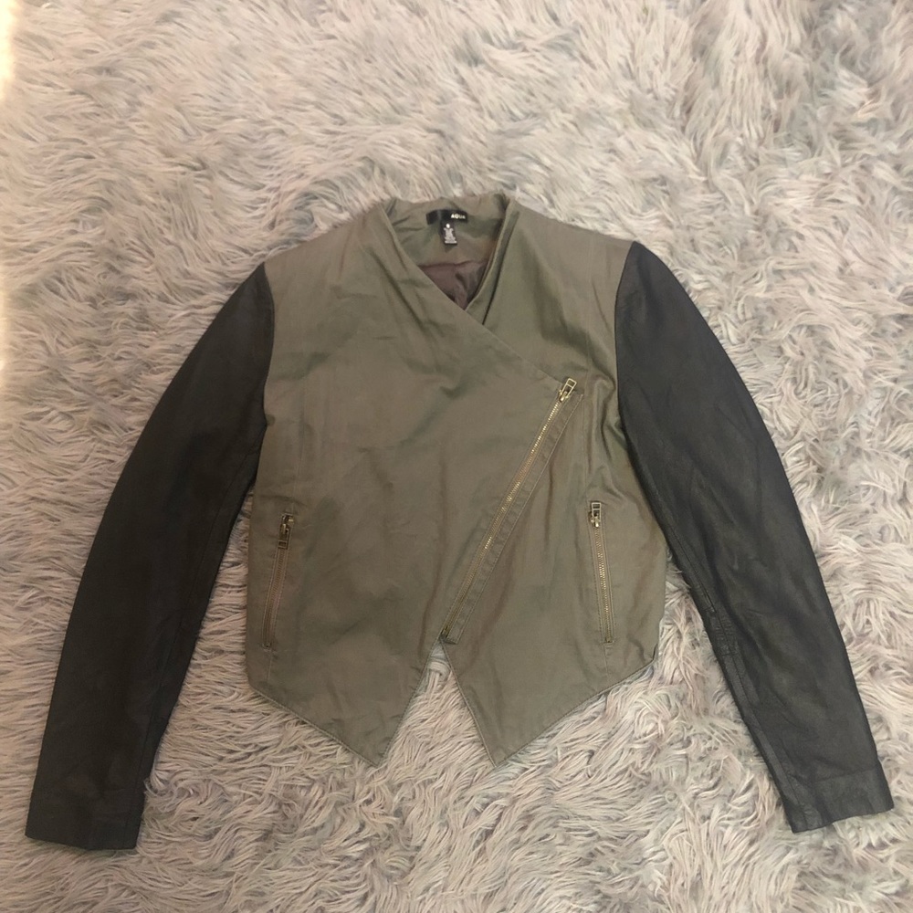 Aqua sage green/olive green jacket